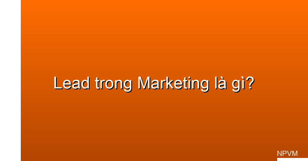 lead trong marketing là gì